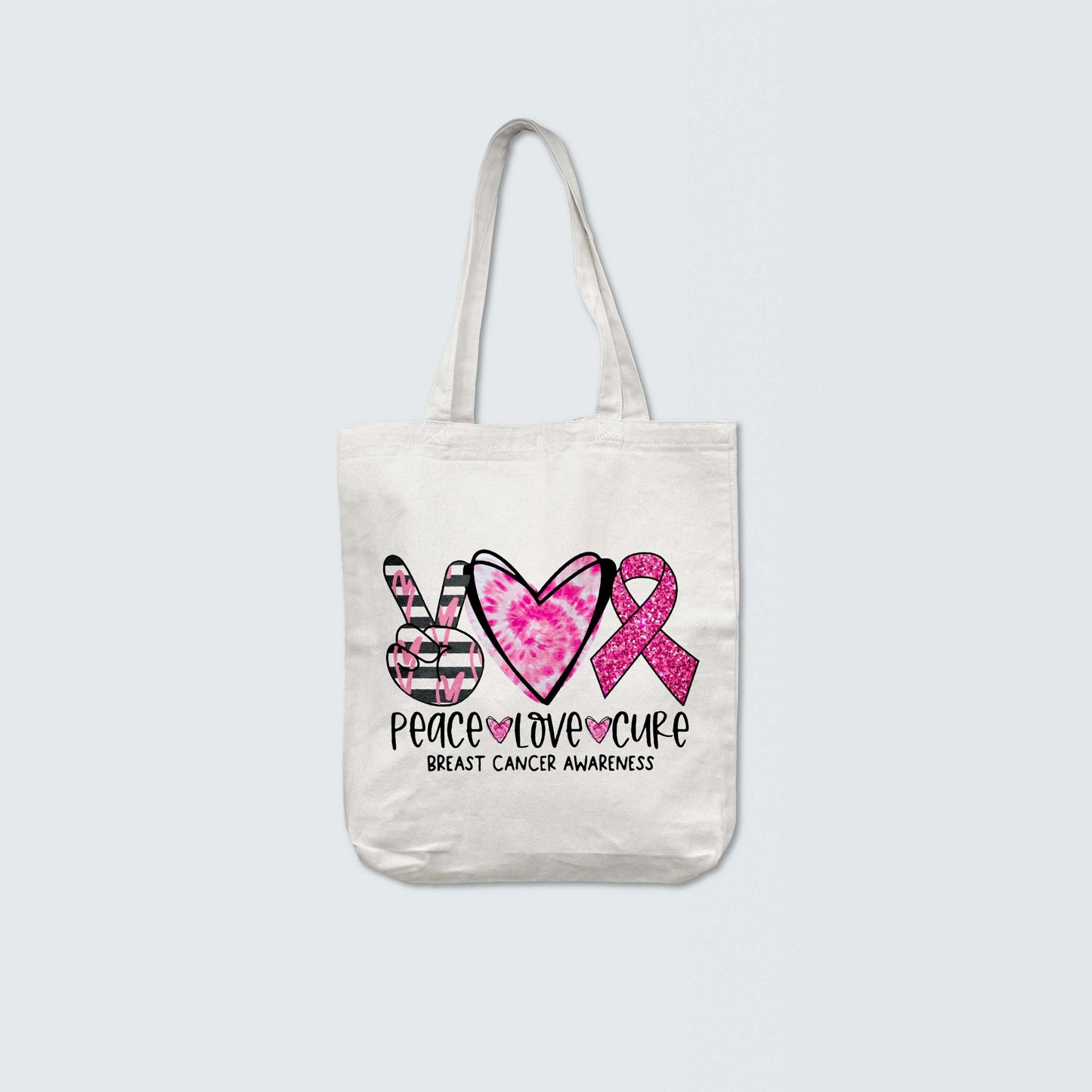 Peace, Cure, Love-Tote bag